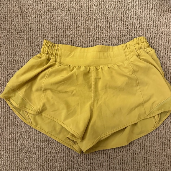 lululemon athletica Pants - yellow hotty hot shorts